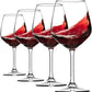 Italian Red Wine Glasses - 18 Ounce - Wine Glass Clear (Set of 4)