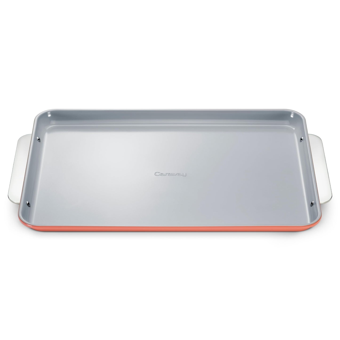 Caraway NonStick Ceramic Baking Sheet  Naturally Slick Ceramic Coating  NonToxic PTFE  PFOA Free  Perfect for Baking Roasting and More  Large 18 x 13  Perracotta