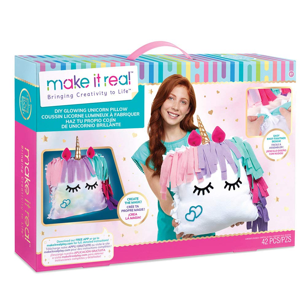 Make It Real DIY Unicorn Pillow Kit  Sewing Craft Kit  Ages 8
