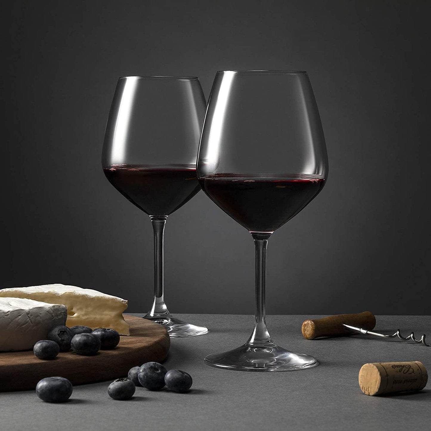 Italian Red Wine Glasses - 18 Ounce - Wine Glass Clear (Set of 4)