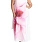 ELOQUII Women's Plus Size One Shoulder Floral Cape Dress - 20, Pink Peony