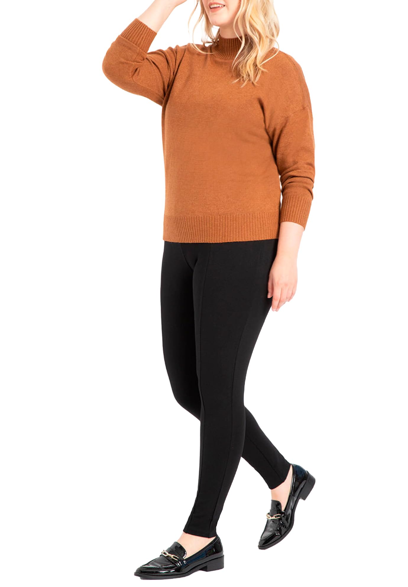 ELOQUII Women's Plus Size Miracle Flawless Legging - 24, Black