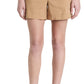 Vince Women's Casual Linen Shorts, Almond, Tan, 14