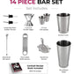 7-Piece Stainless Steel Cocktail Shaker Set