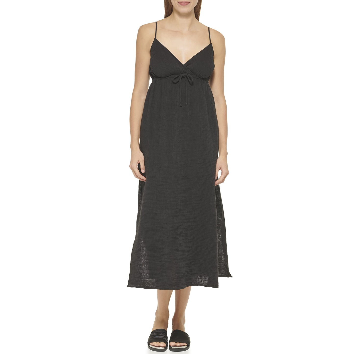 DKNY Women's Standard T Shirt Dress Cover Up, As Shown, Small