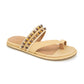 Gentle Souls Lentini Bead Tan Leather Sandals Size 8 (without box)