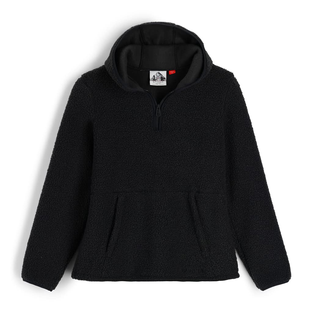 spyder-womens-cloud-fleece-hoodie-black