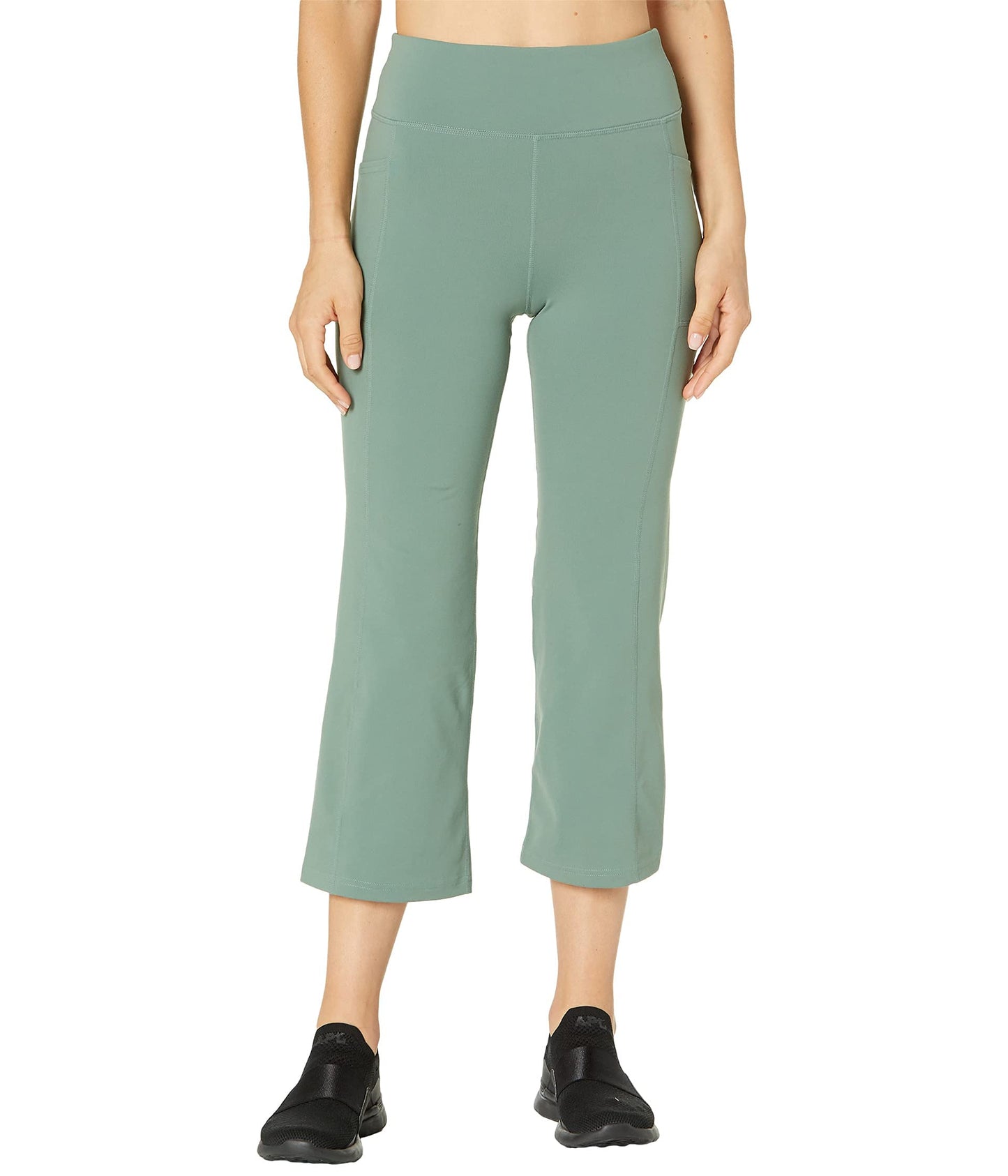 Skechers Women's GO Walk High Waisted Crop Pant, Light Green, XX-Large