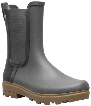 BOGS Women's Holly Tall Chelsea Rain Boots - Dark Gray