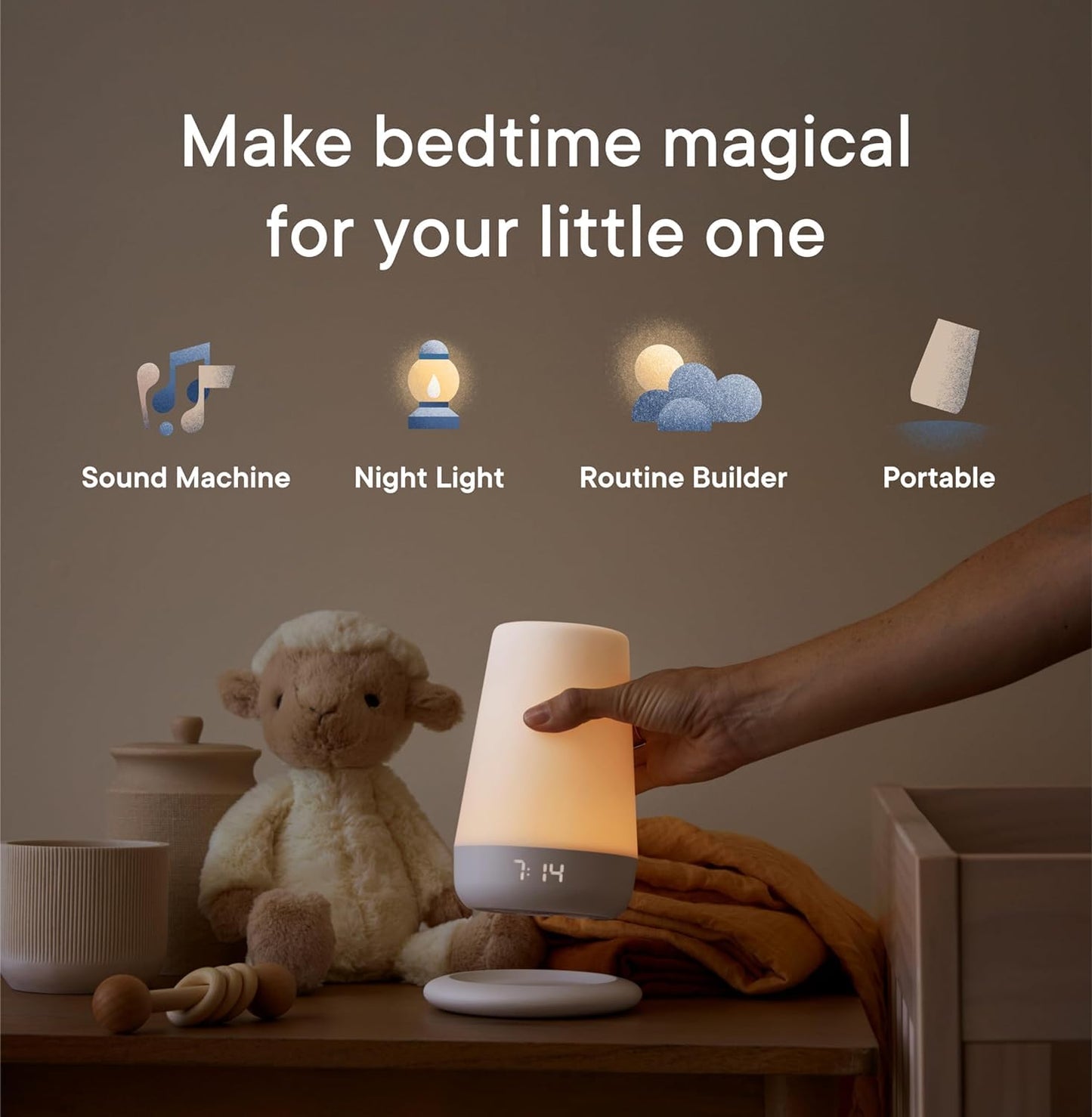 Hatch Rest Sound Machine  Night Light  White