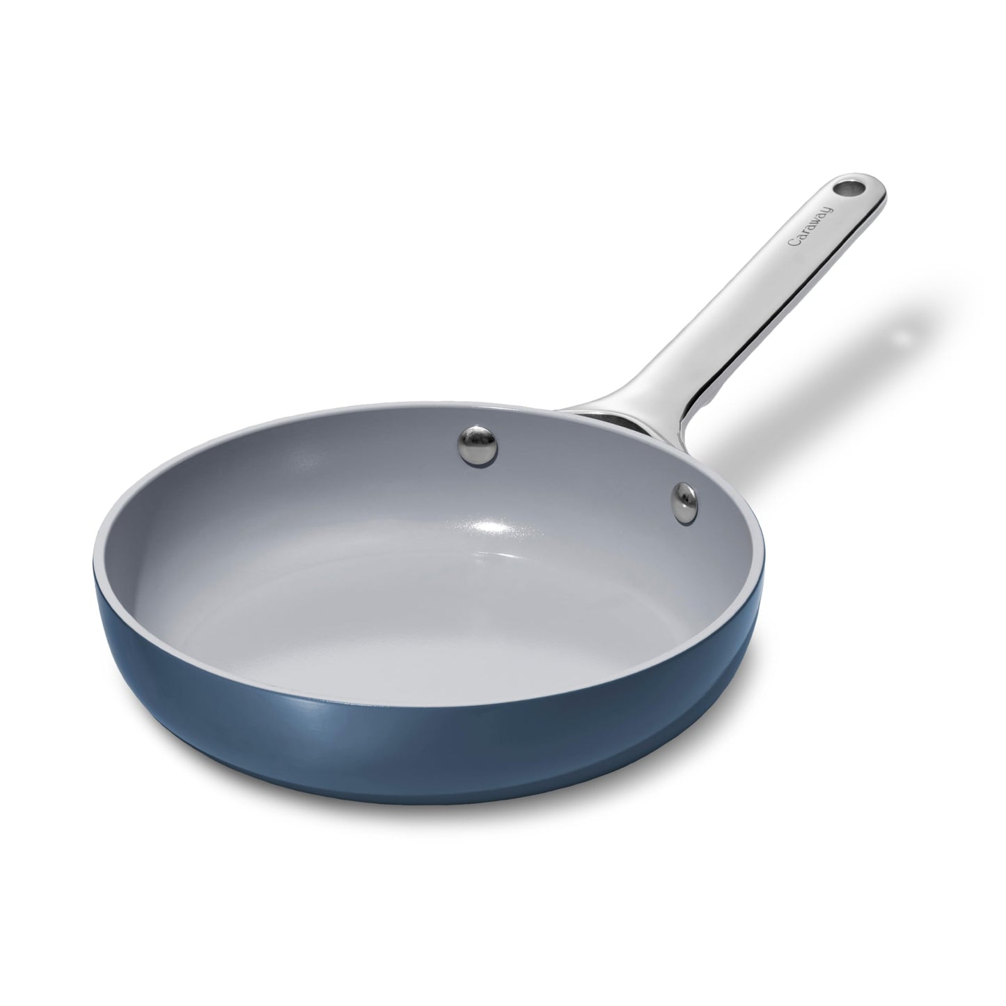Caraway Nonstick Ceramic Mini Fry Pan 105 qt 8  Non Toxic PTFE  PFOA Free  Oven Safe  Compatible with All Stovetops Gas Electric  Induction  Navy
