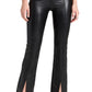 commando Women's Faux Leather Splitfront Pants, Black, XL