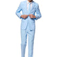 Opposuits Teen Boys Cool Blue Solid Color Suit - Prom and Wedding Party Outfit - Including Blazer, Pants and Tie - Blue - Size: 12 Years