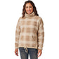 Carve Designs Women's Roley Jacquard Cowl in Light Khaki Plaid - Small