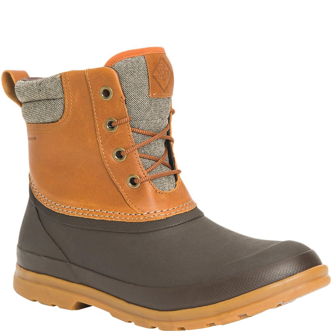 Muck Men's Original Duck Lace Wellington Boots Brown