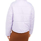 Celebrity Pink Womens Crop Winter Puffer Coat Purple XL
