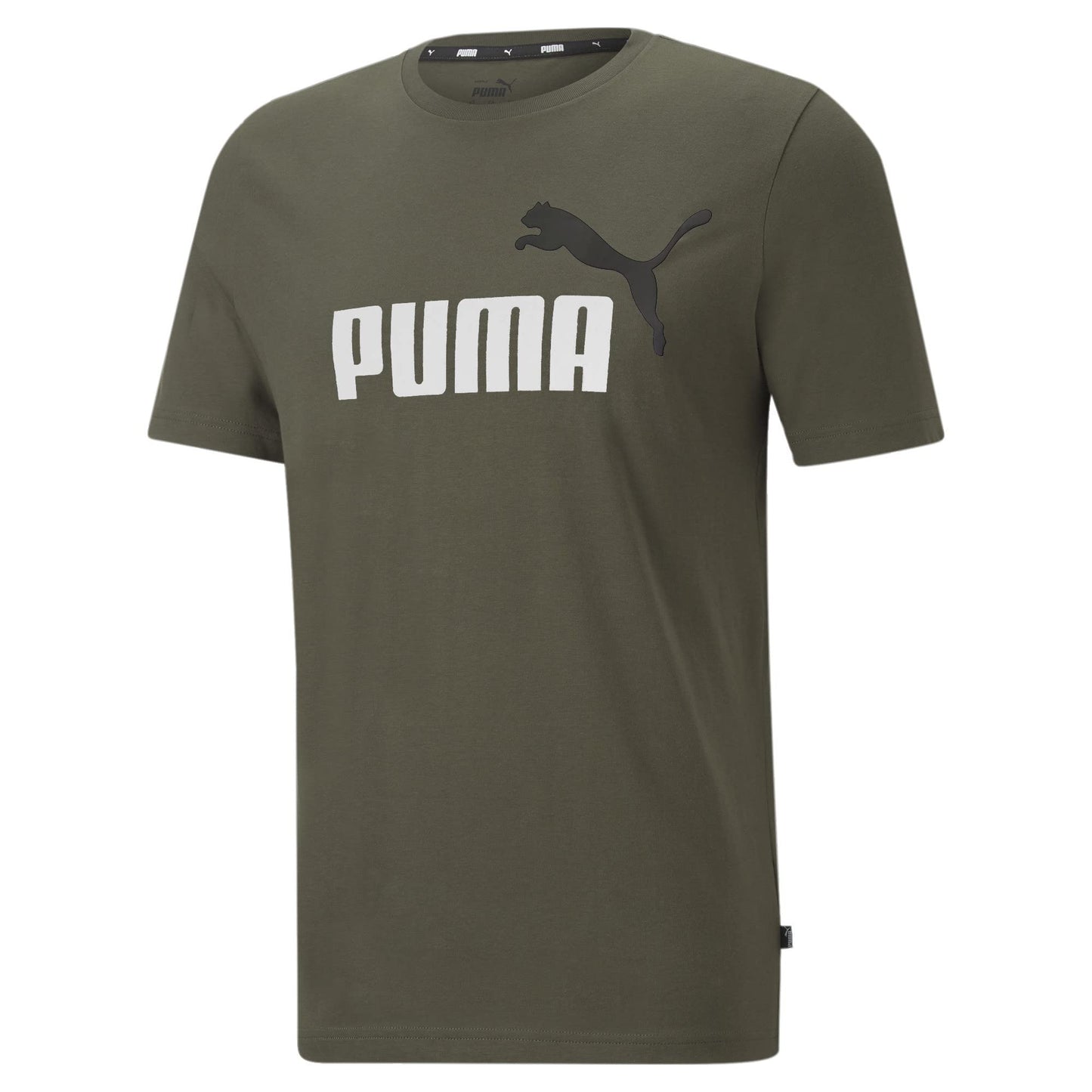 PUMA Mens Graphic Crewneck T-Shirt Green L