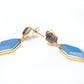 Avenue Chic - Women's Geometric Double Drop Earrings