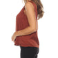 Joseph Ribkoff - V-neck Sleeveless Satin Tank