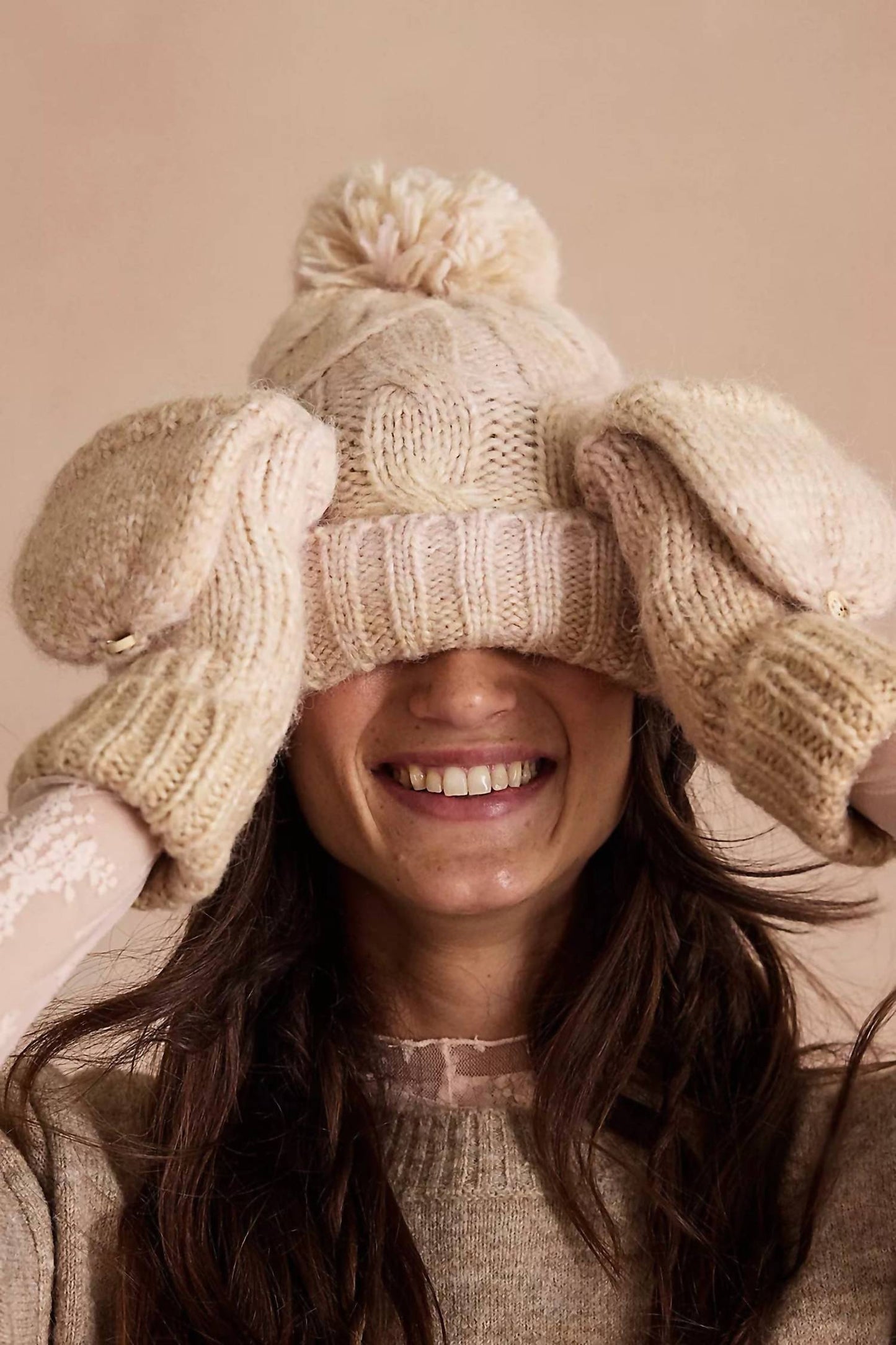 Free People - Rainbow Run Hat And Glove Set