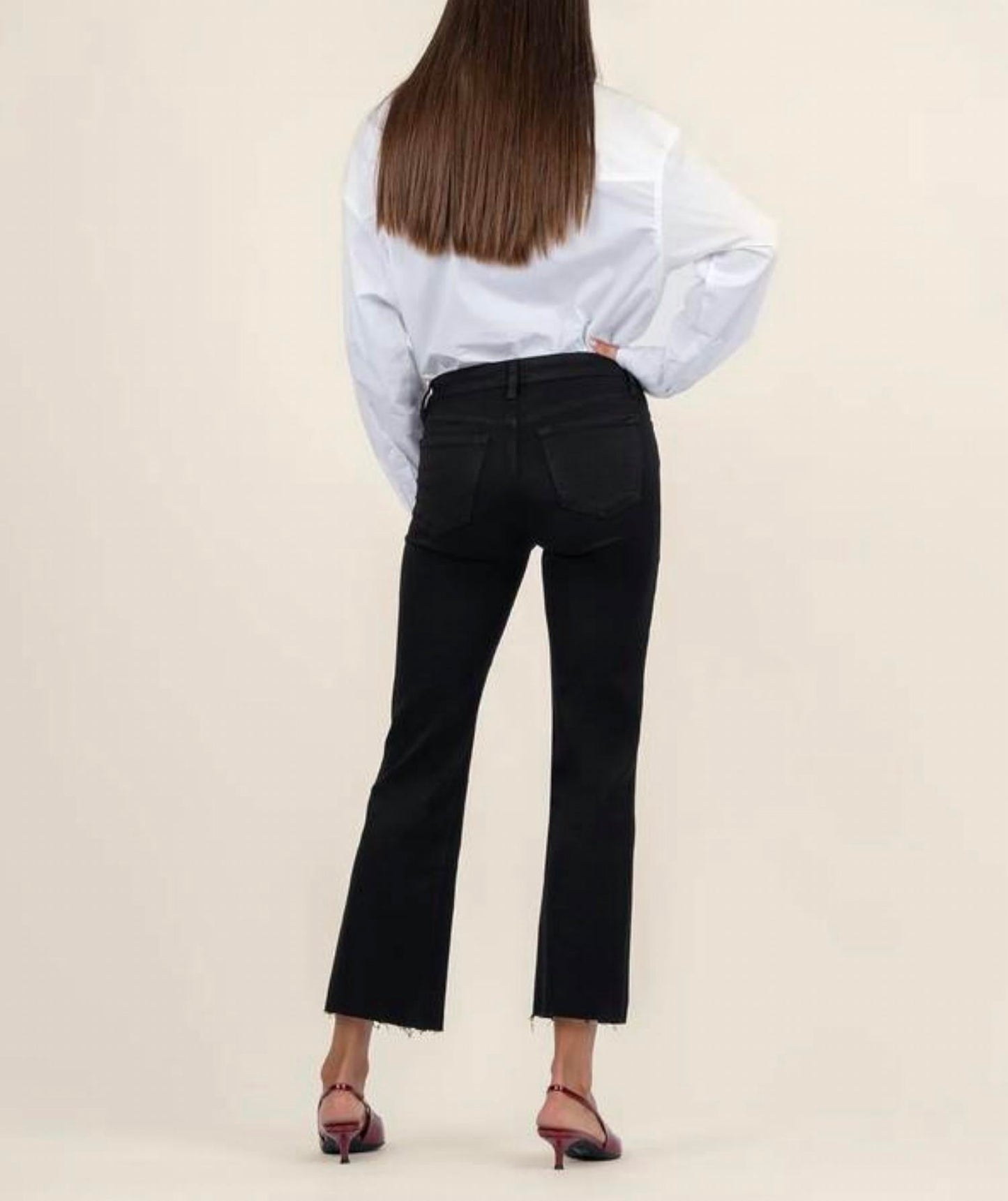 Kut From The Kloth - KELSEY ANKLE FLARE-INSET LEG JEANS