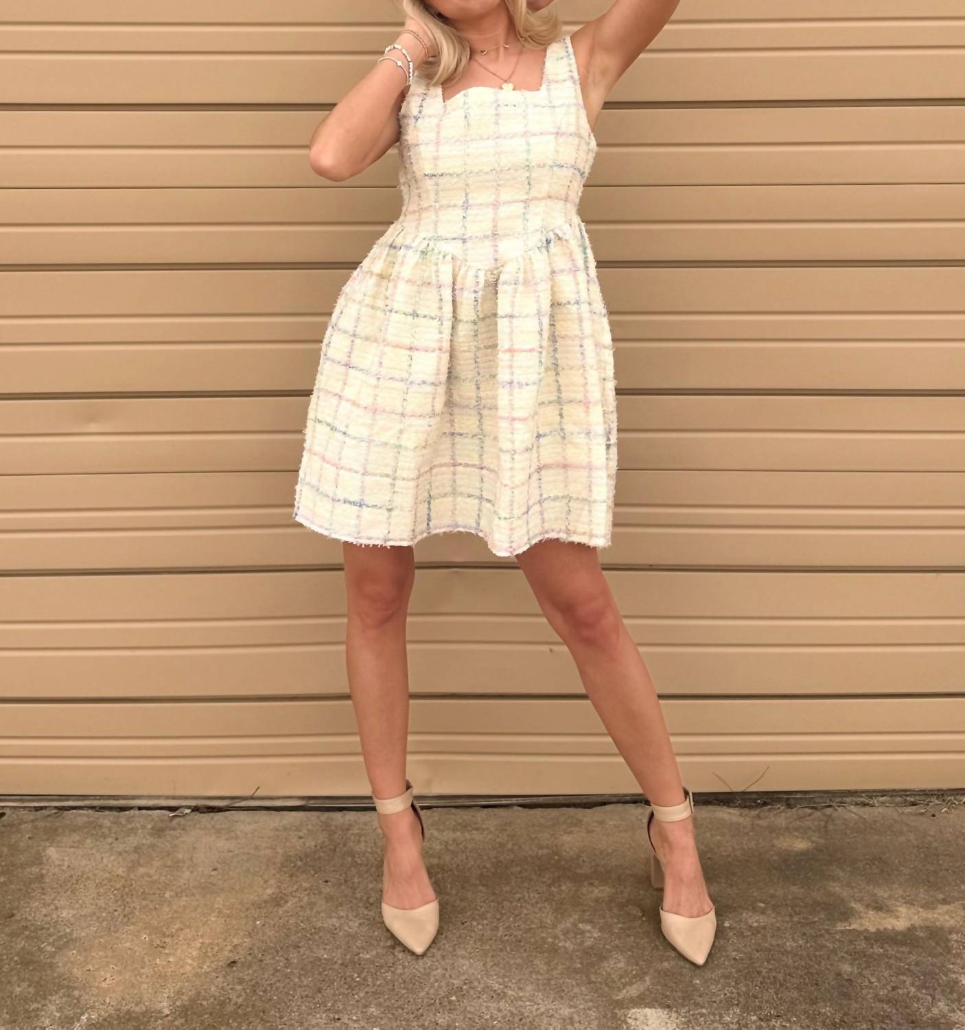 Aureum - Wren Tweed Mini Dress