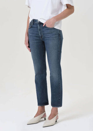 Agolde - Kye Mid Rise Straight Crop Jeans
