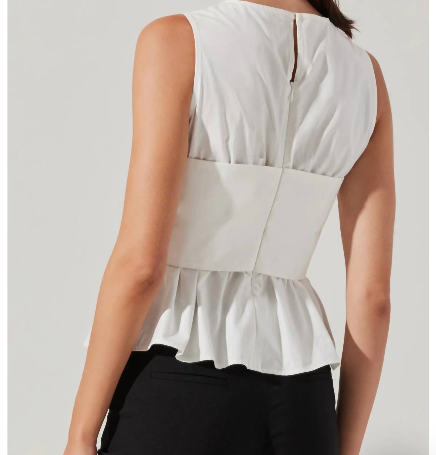 Astr - Isela Twist Overlay Cotton Top