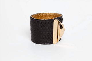 Avenue Chic - Women's Genuine Lock Cuff - X L