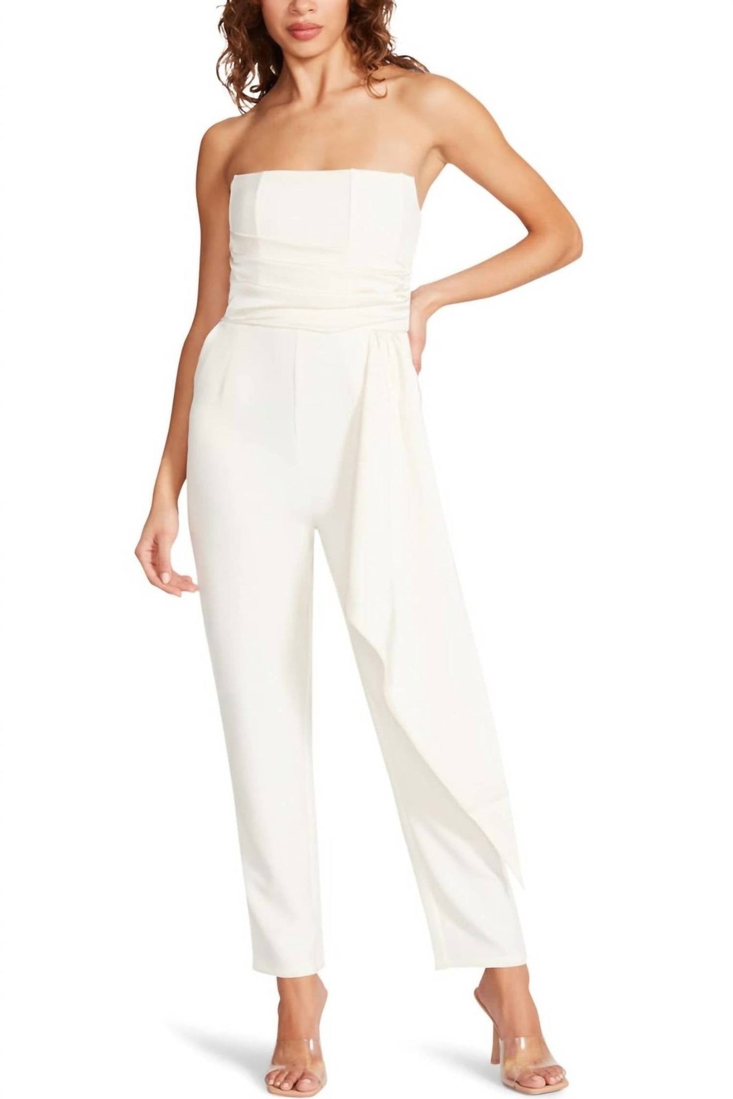 Steve Madden - STRAPLESS SASH JUMPSUIT