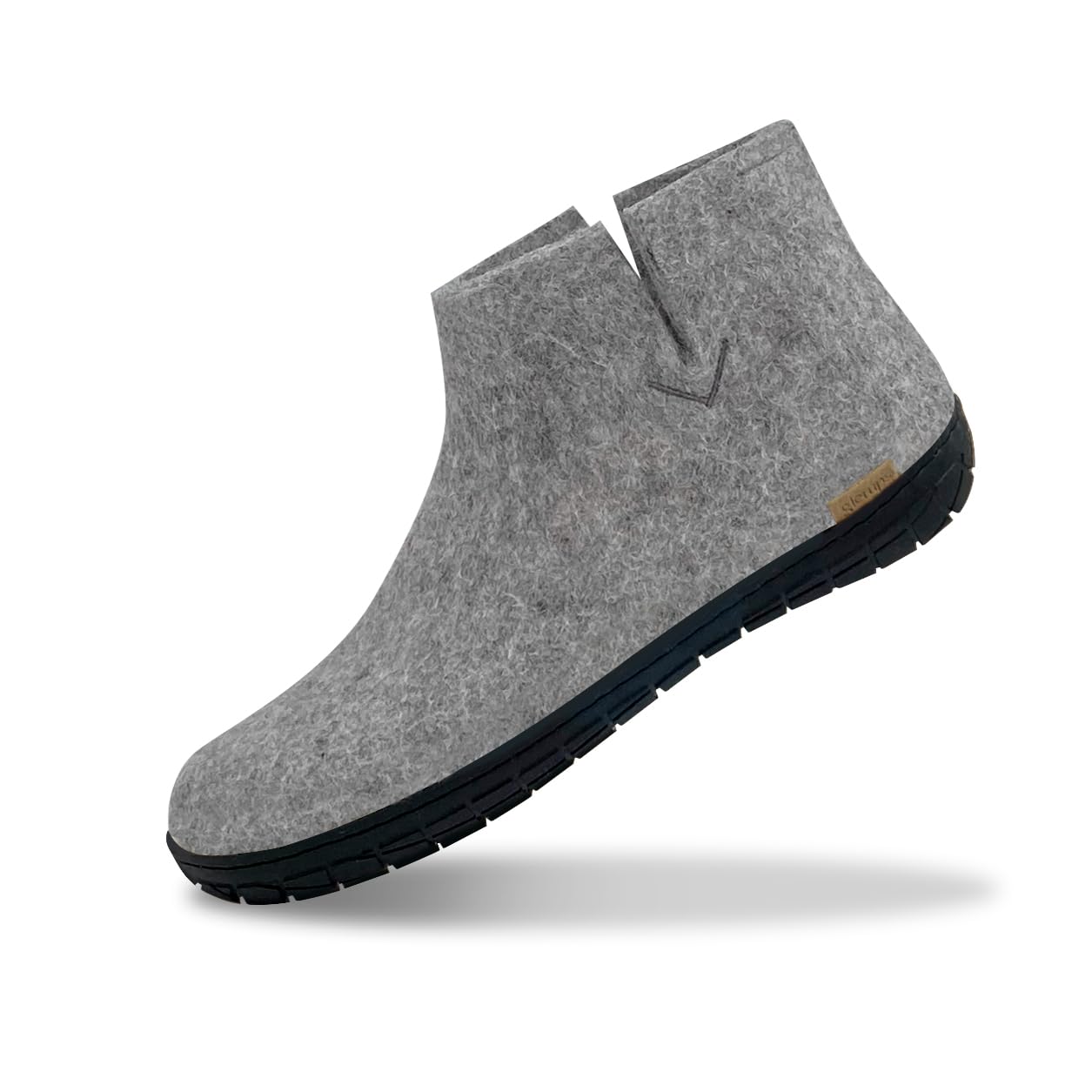GLERUPS Unisex Wool Slipper Boots with Rubber Sole