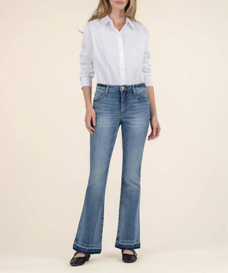 Kut From The Kloth - Stella High Rise Flare Released Hem Jeans