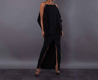 Burberry - Crystal And Chain Detail Stretch Jersey Sleeveless Gown