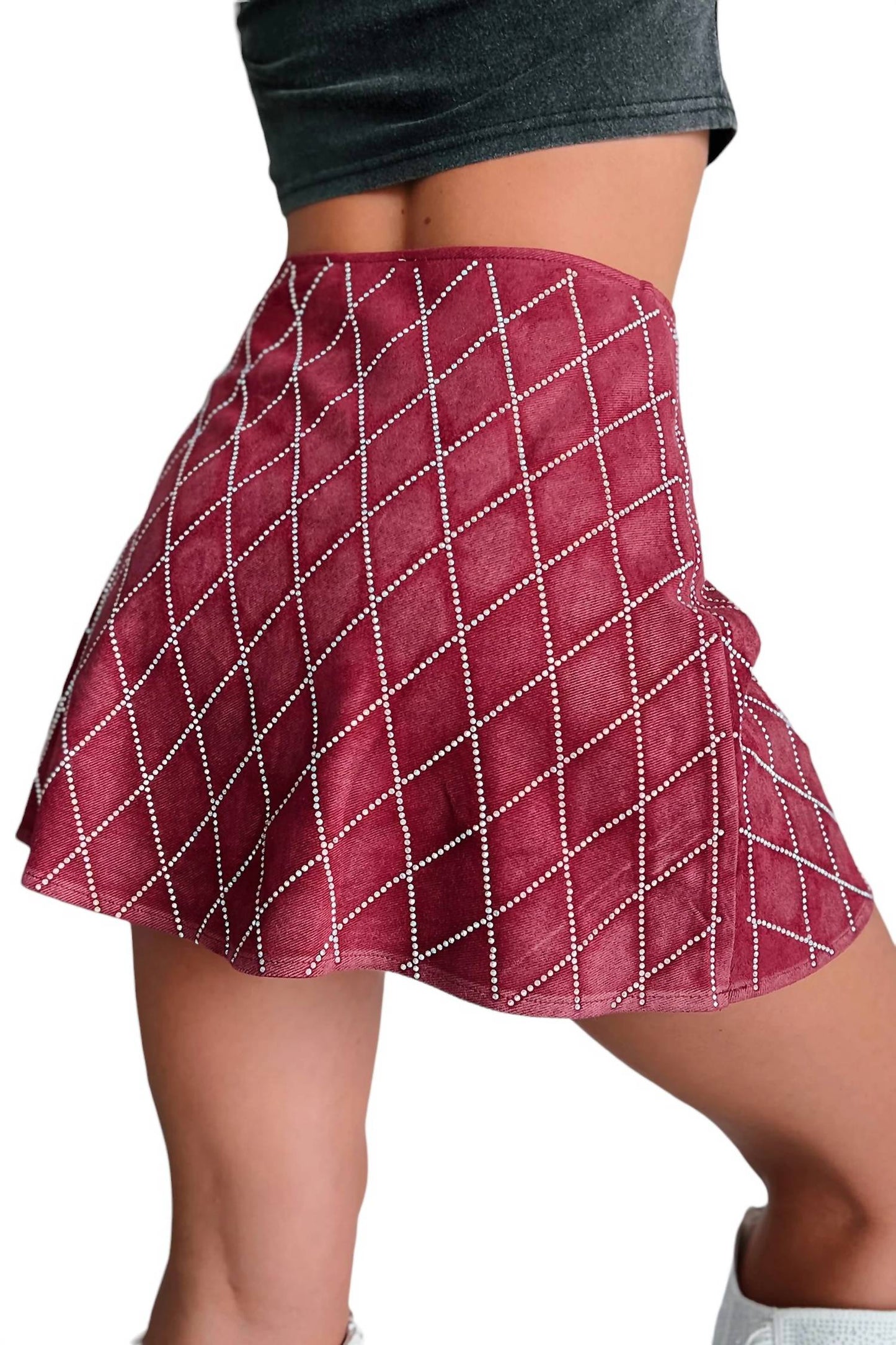 She + Sky - Gabrielle Glam Rhinestone Skirt