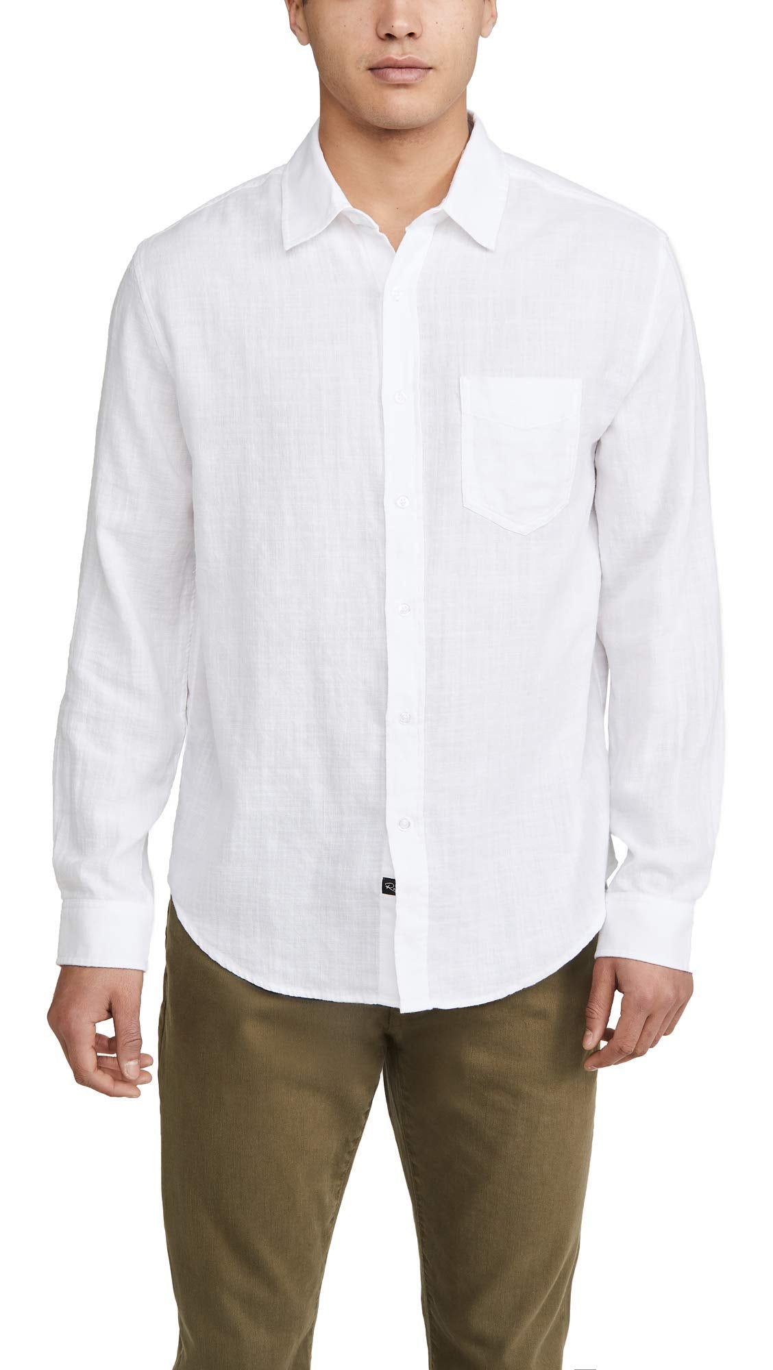 Rails Men's Wyatt Shirt, White, XXL