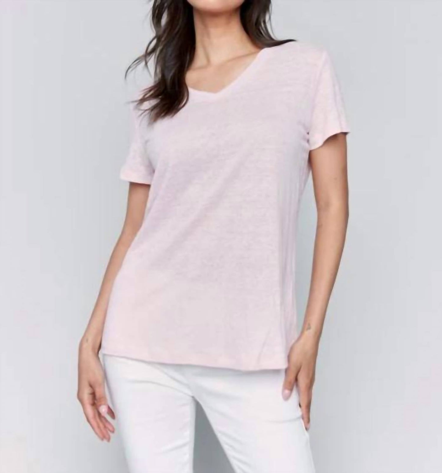 Charlie B - Short Sleeve V-neck T-shirt