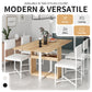 TOPMAX Modern Compact 63-inch 5-Piece Extendable Dining Table Set