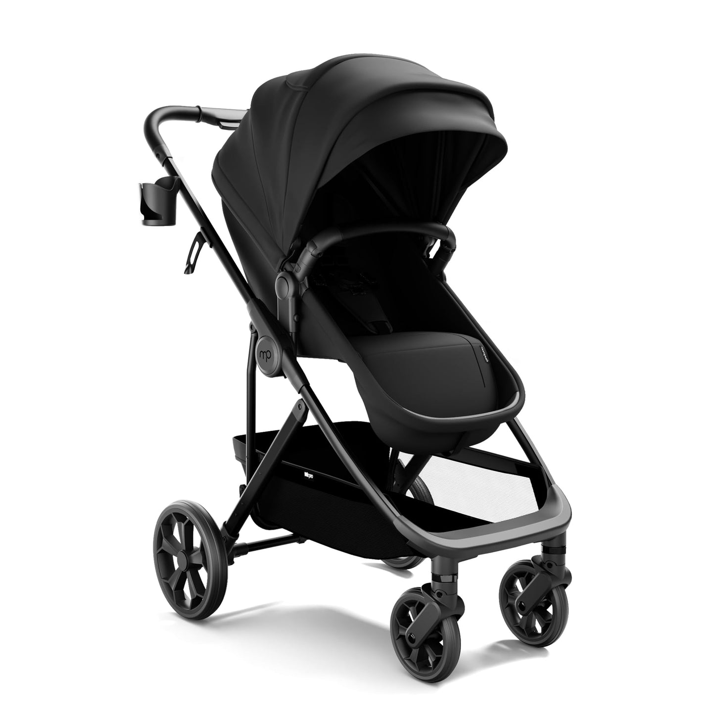 Mompush Wiz Pro 4in1 Baby Stroller with Newborn Mode FullSize AllTerrain Premium Stroller from Newborn to Toddler Snack Tray Included for Easy Feeding  Outing LayFlat in Seconds