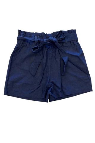 Heart & Hips - Women's Tie Linen Shorts