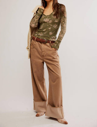 Free People - CLOVER PRINTED THERMAL TOP