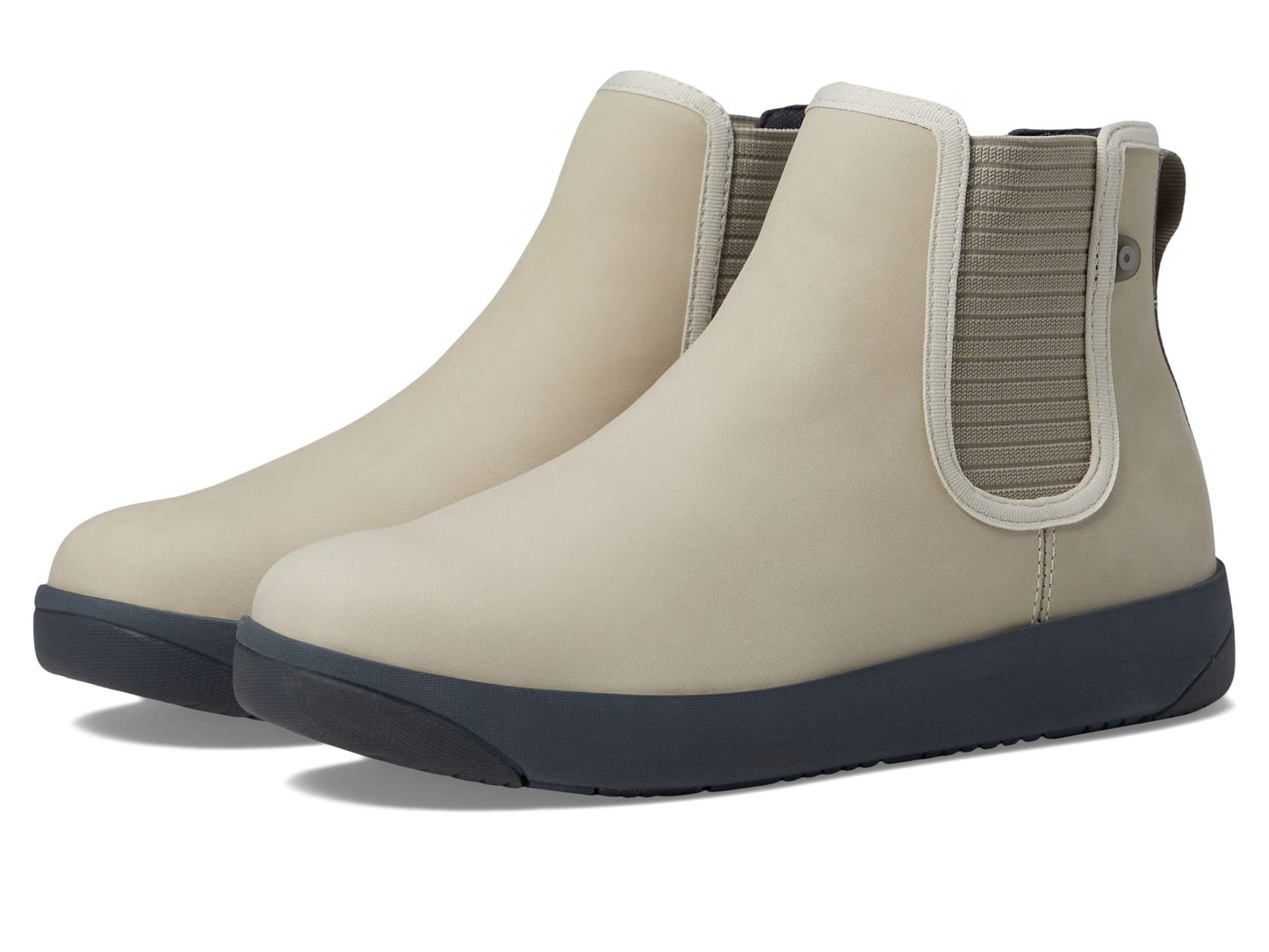 BOGS Kicker Chelsea Leather Boots - Oatmeal