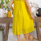 Karen T Design - Sleeveless A-line Midi Dress With Floral Detail