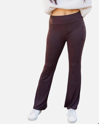 Julia Rose - The Rhea Bootcut Leggings With Pockets
