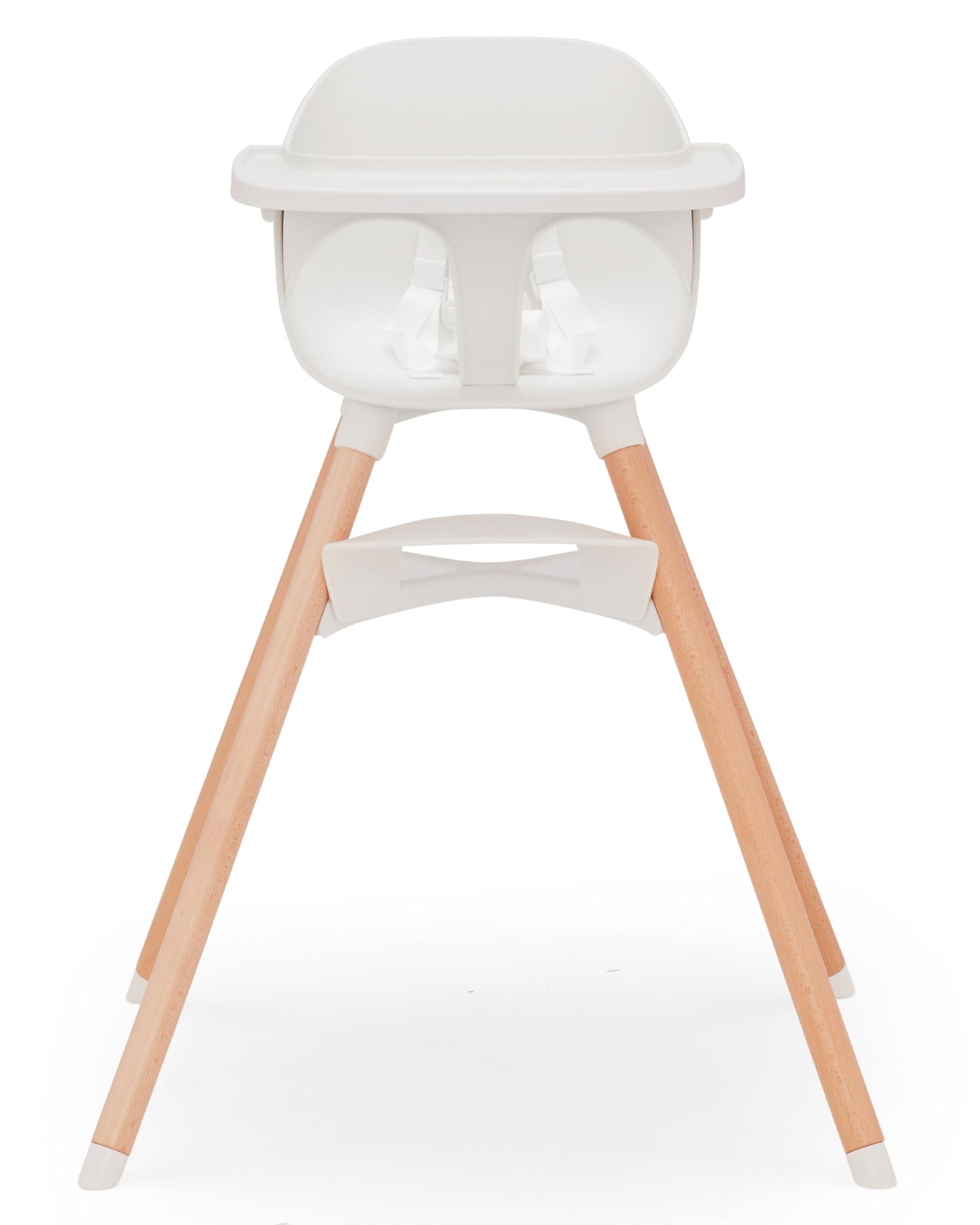 Lalo The Chair Convertible 3in1 High Chair for Babies  Toddlers Dishwasher Safe Tray Adjustable Footrest Coconut