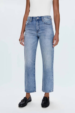 Pistola - Lexi Mid Rise Bowed Straight Jeans