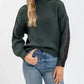 Blu Pepper - Color Block Mock Neck Exposed Seam Knit Sweater