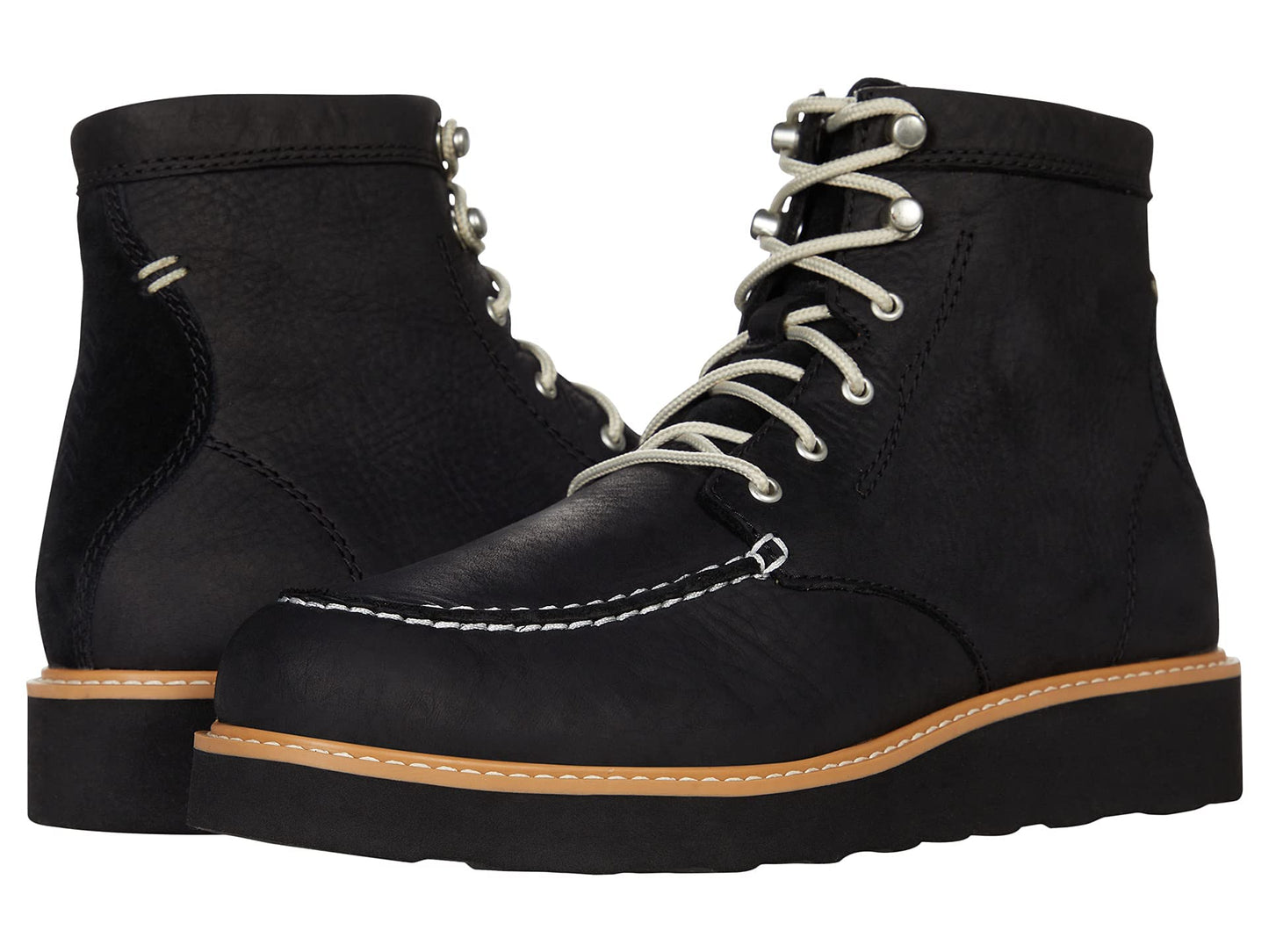 Kodiak Scotia Black Moccasin Vamp Wedge Shoes