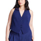 ELOQUII Women's Plus Size The 365 Vest - 18, Evening Blue