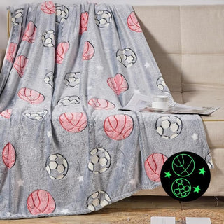 Glow-in-the-Dark 50" x 60" Throw Blankets