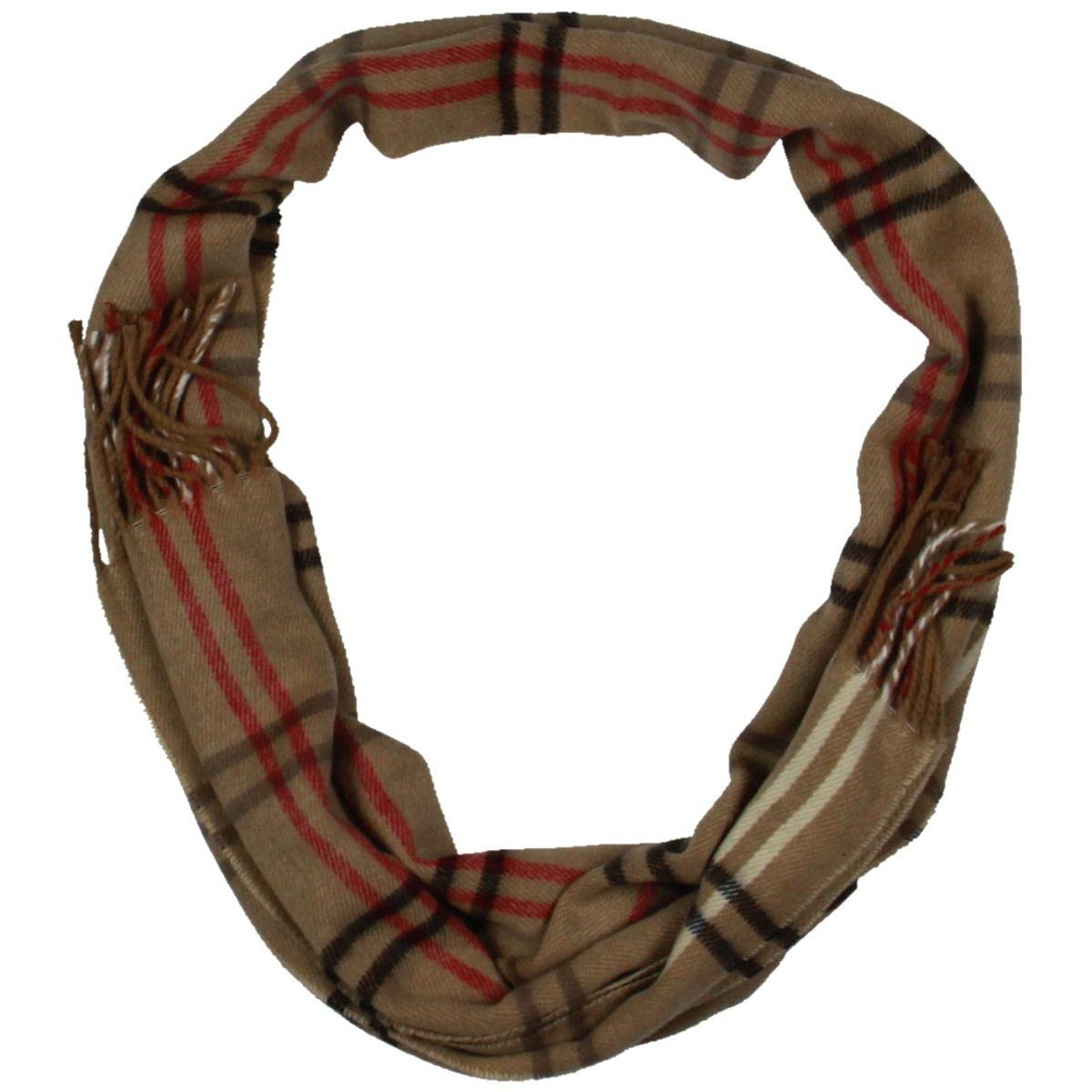 Steve Madden Womens Winter Mid-Weight Muffler Scarf Tan O/S